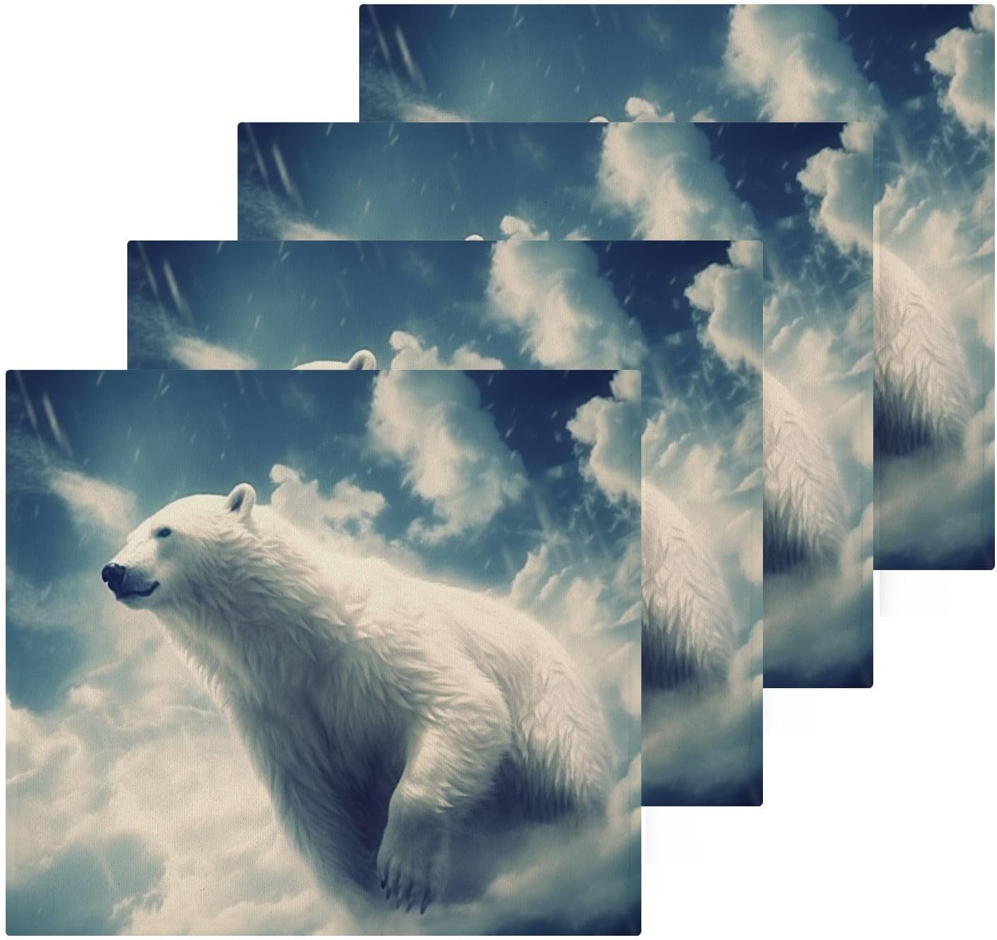 Polar Bear Premium Washcloth Set