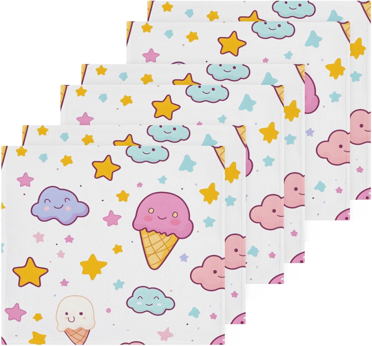 New Xigua Ice Cream Washcloth Set 2-12Pack