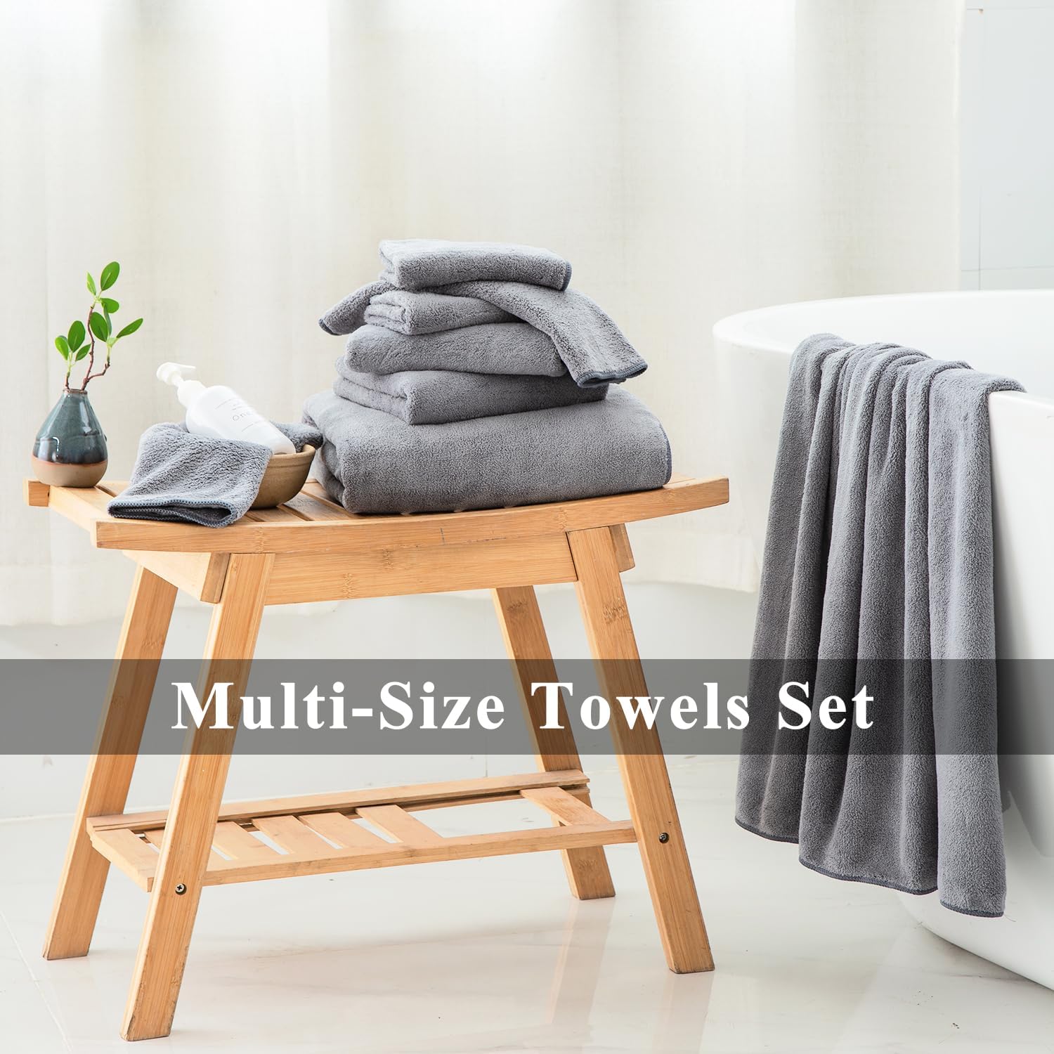 SOFT STURDY OVERSIZE BATH TOWEL SET