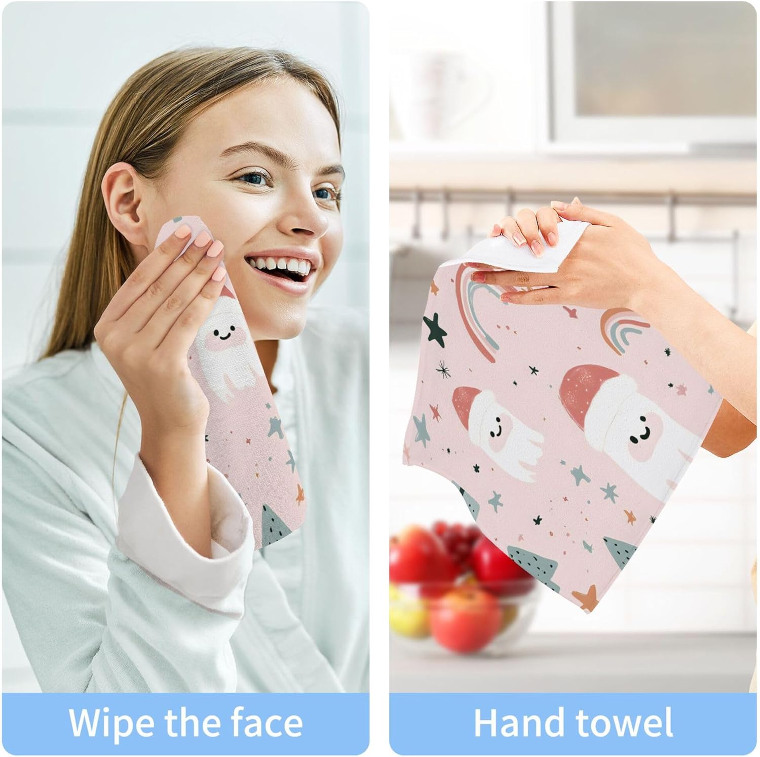 Sturdy 12x12 Inch Washcloth Set 2-12 Pcs