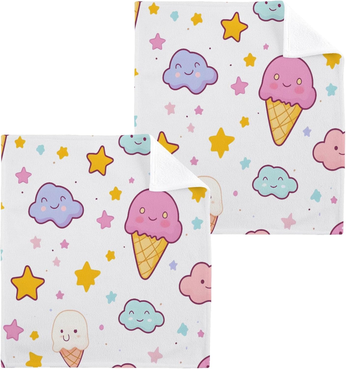 New Xigua Ice Cream Washcloth Set 2-12Pack