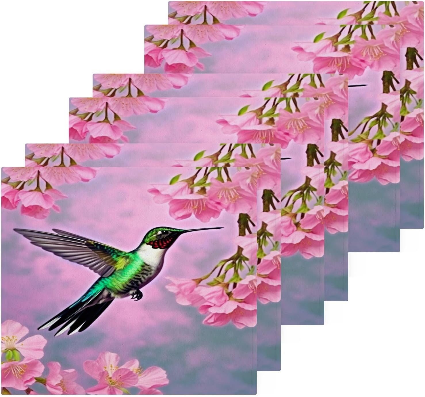 YETTASBIN Hummingbird Washcloths 2 Pack