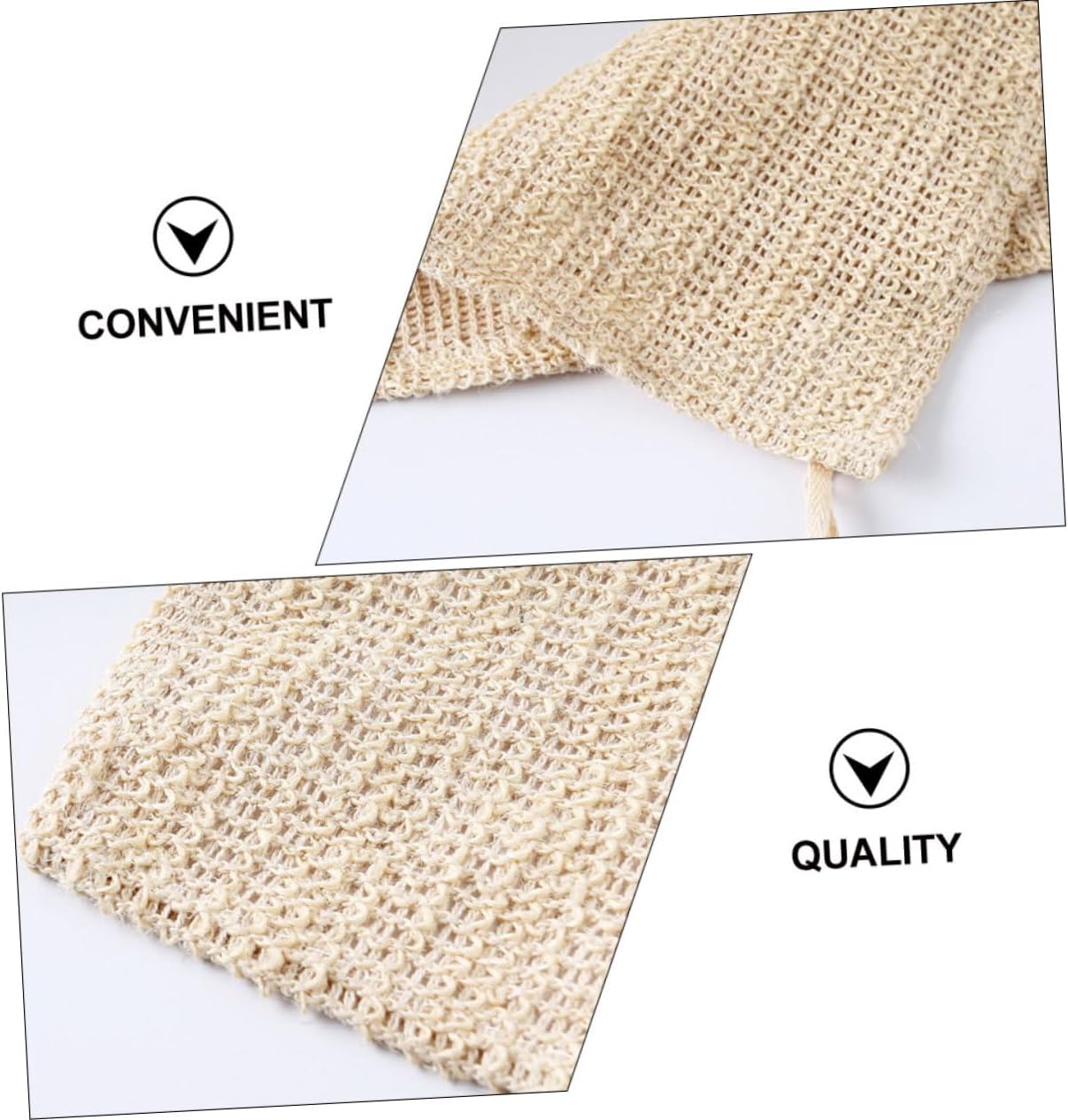 Csieeo 5pc Cotton Linen Bath Towels Set