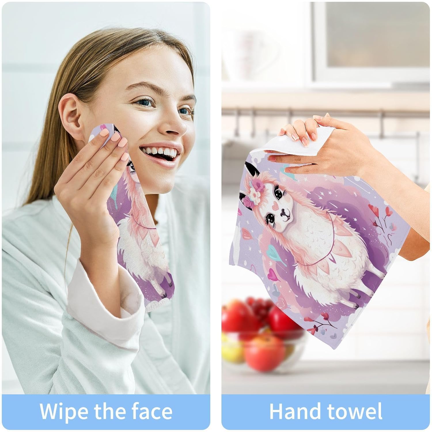 Reusable Washcloth Set for Babies and Adults Soft Absorbent Washable