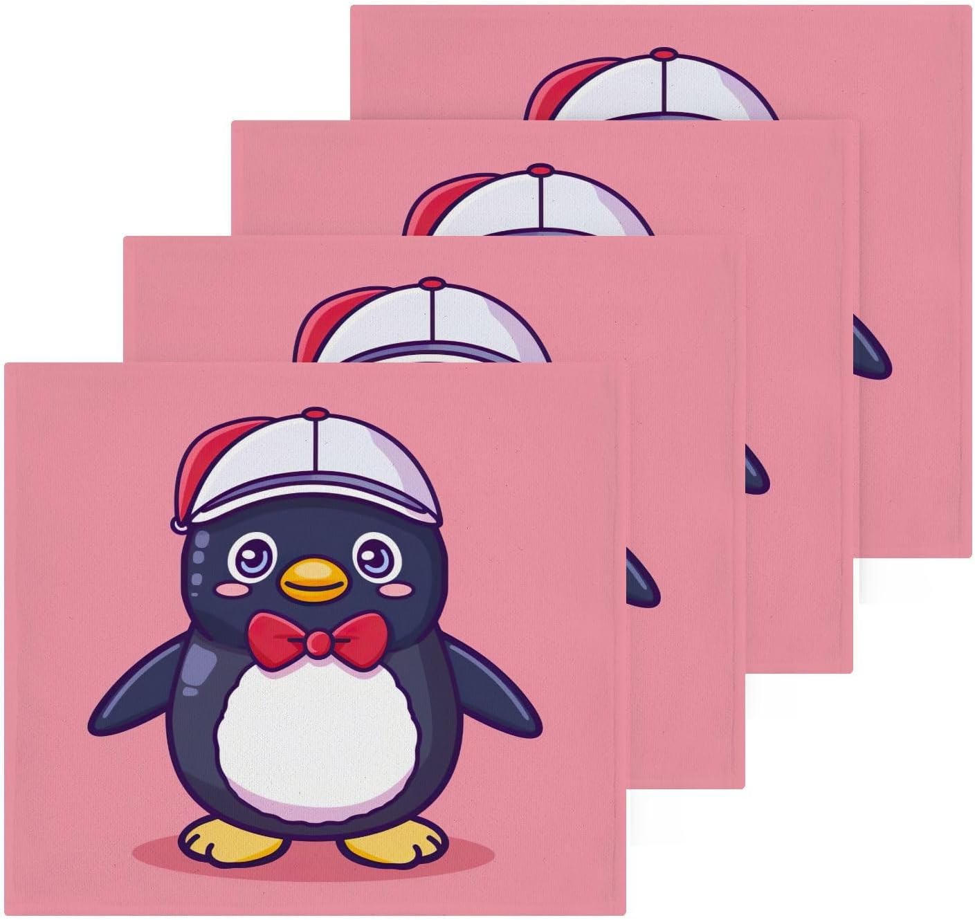 Soft Absorbent Penguin Washcloth Set for Babies and Adults