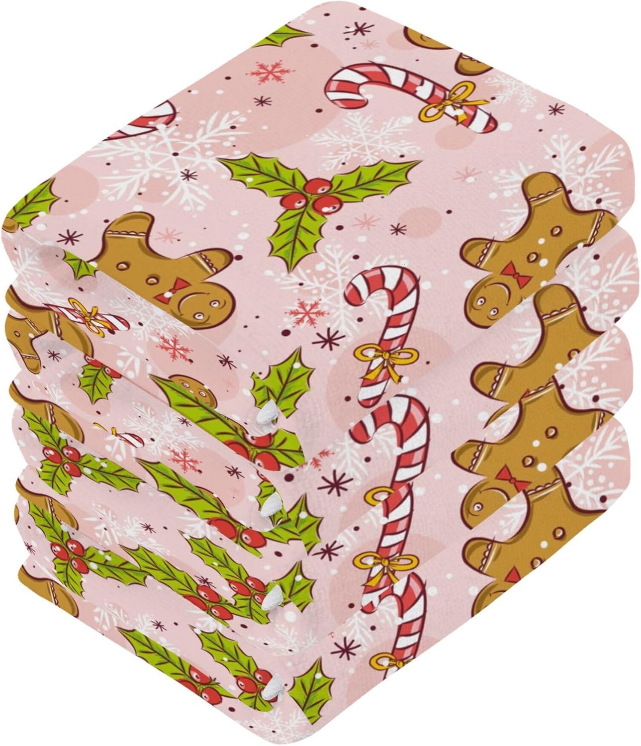 Perfect Christmas Gift Gingerbread Man Washcloth Multi-Purpose 12 x 12
