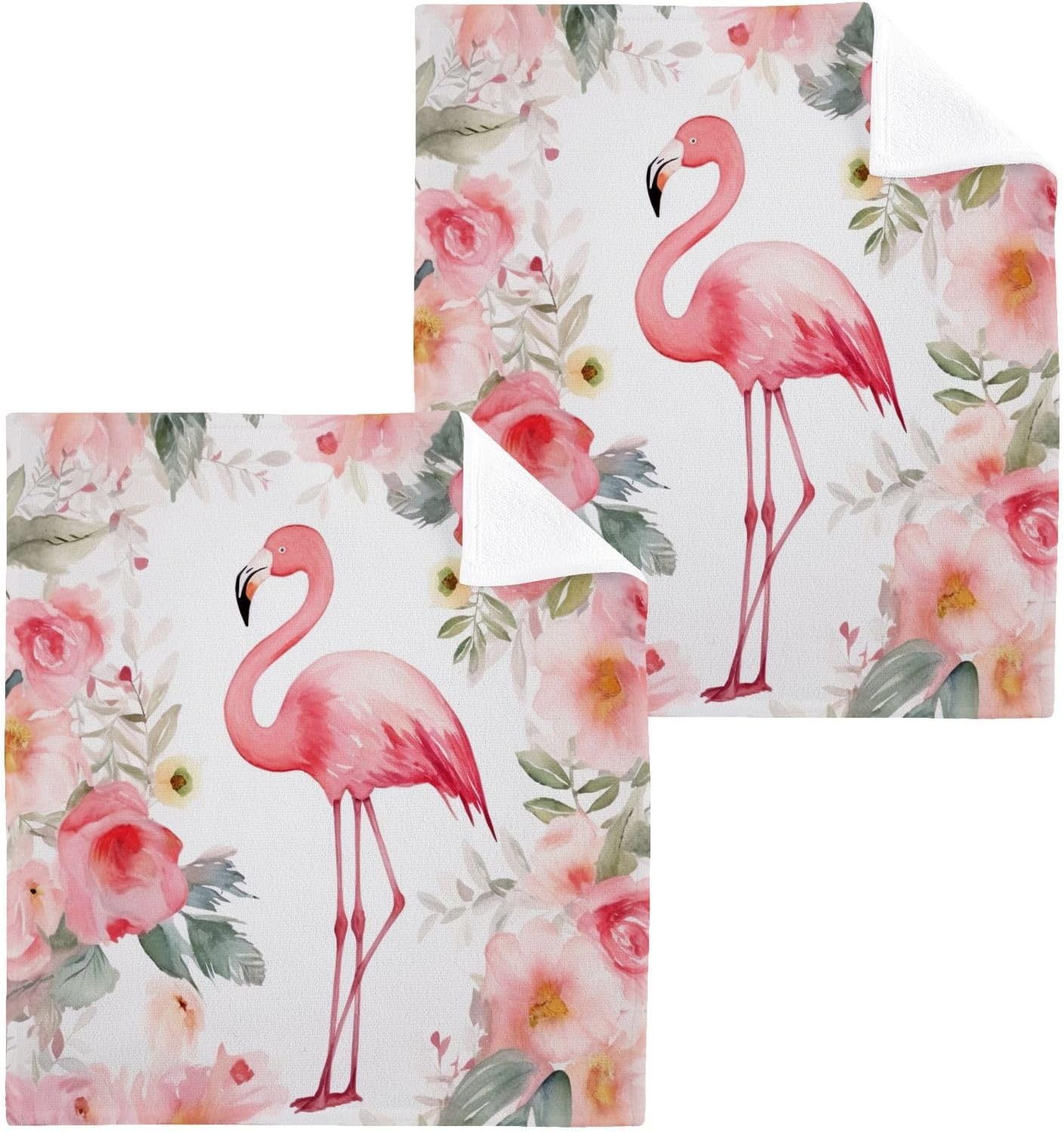 Pink Flamingo Washcloth Set - 2-Pack
