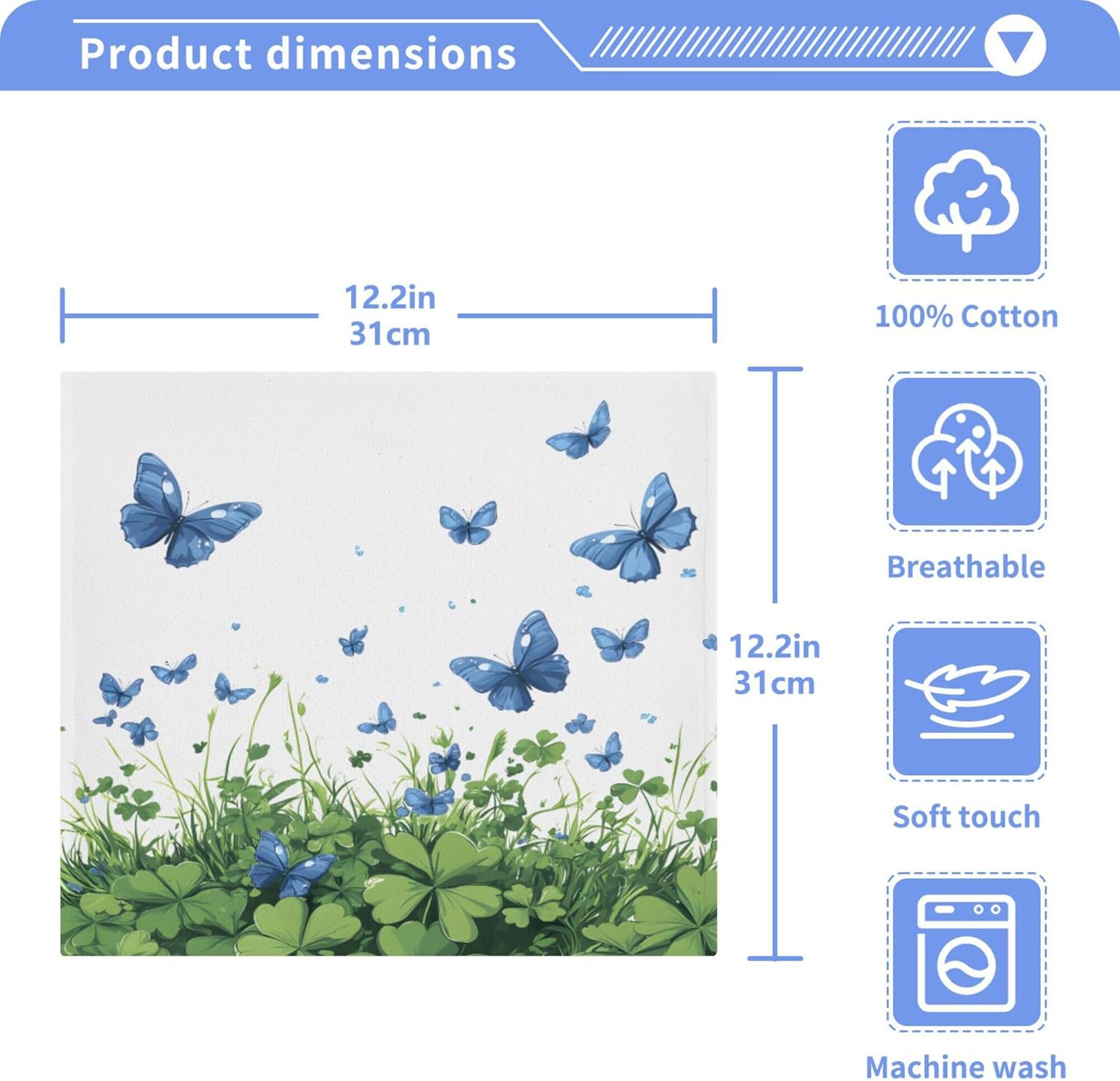 St Parikhs Day Butterfly Washcloth Set