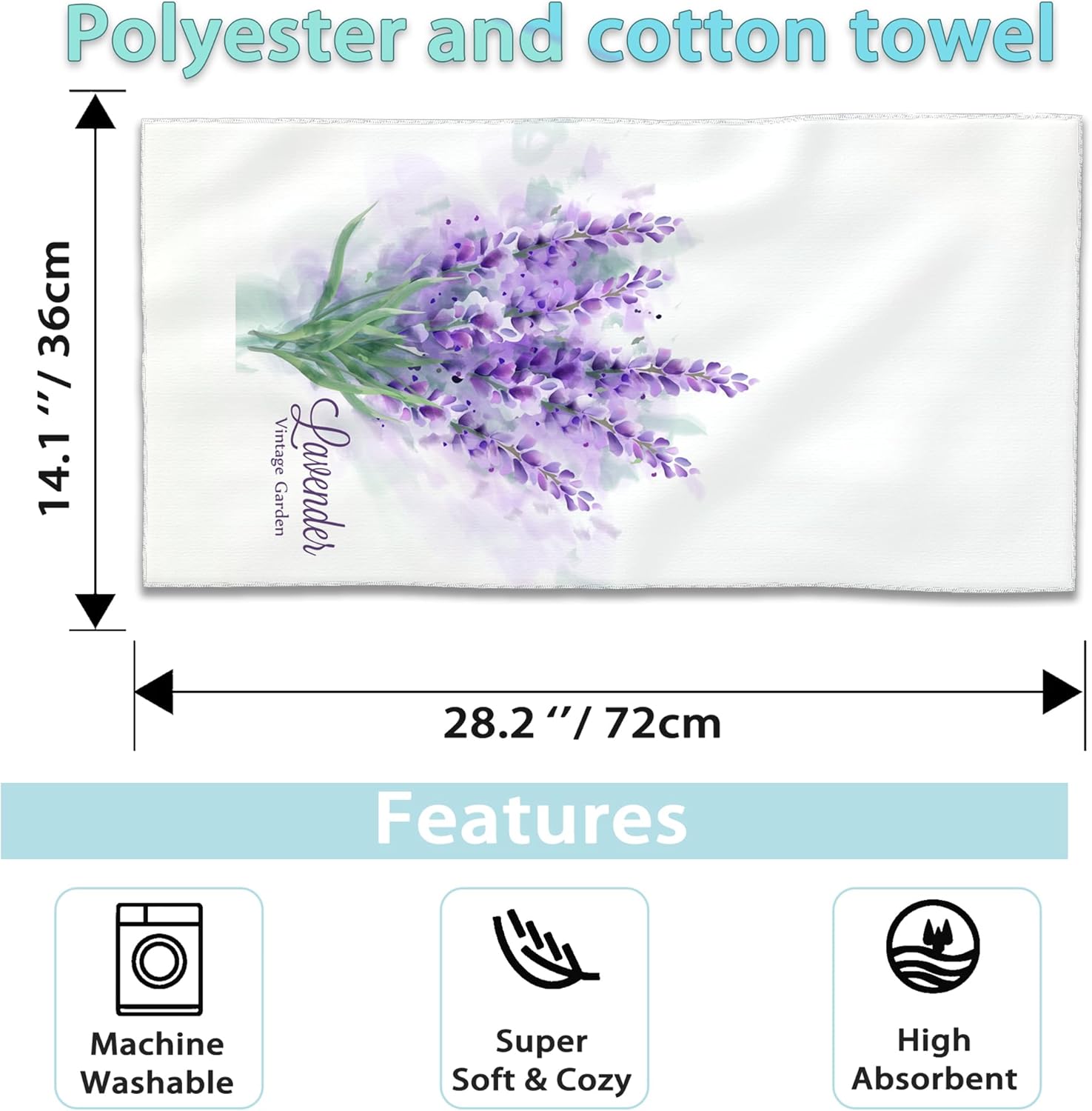 2-Pack Decorative Microfiber Hand Towels
