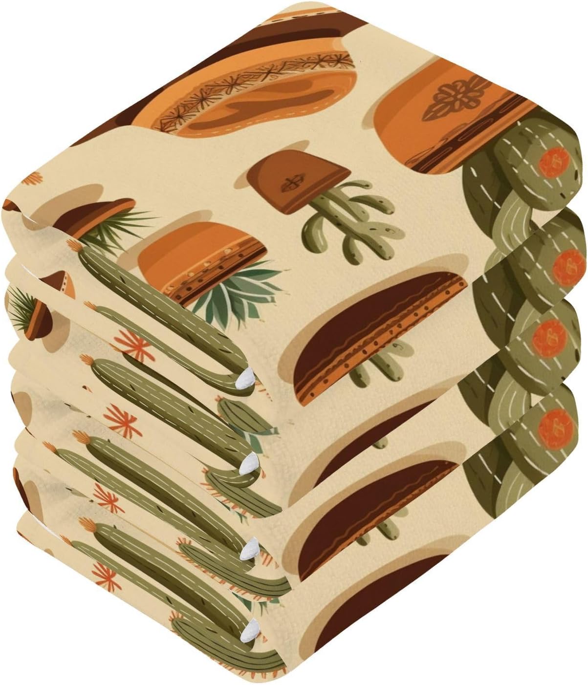 SUABO Soft Cotton Bath Washcloths 12x12 inches 2 Piece Set