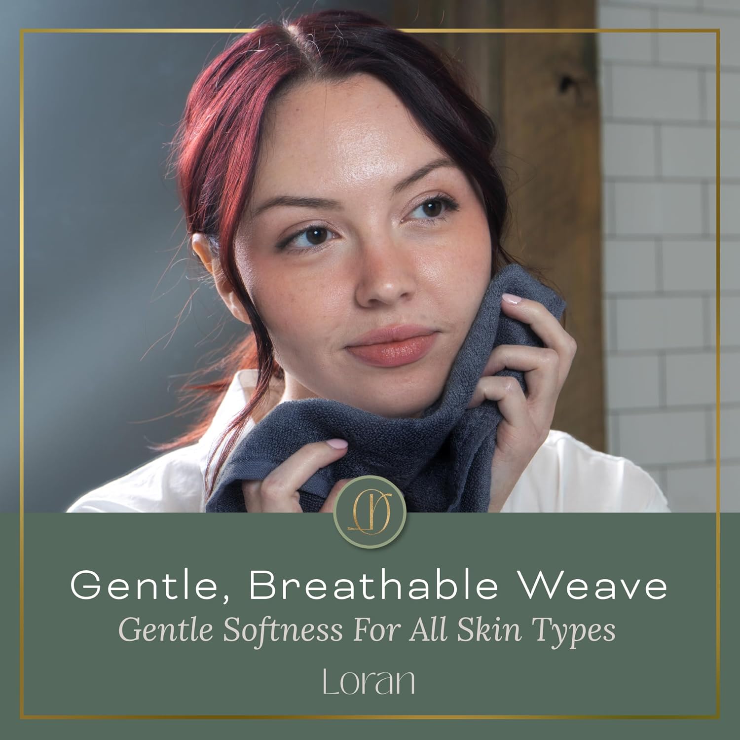 Loran Charcoal Grey Washcloths