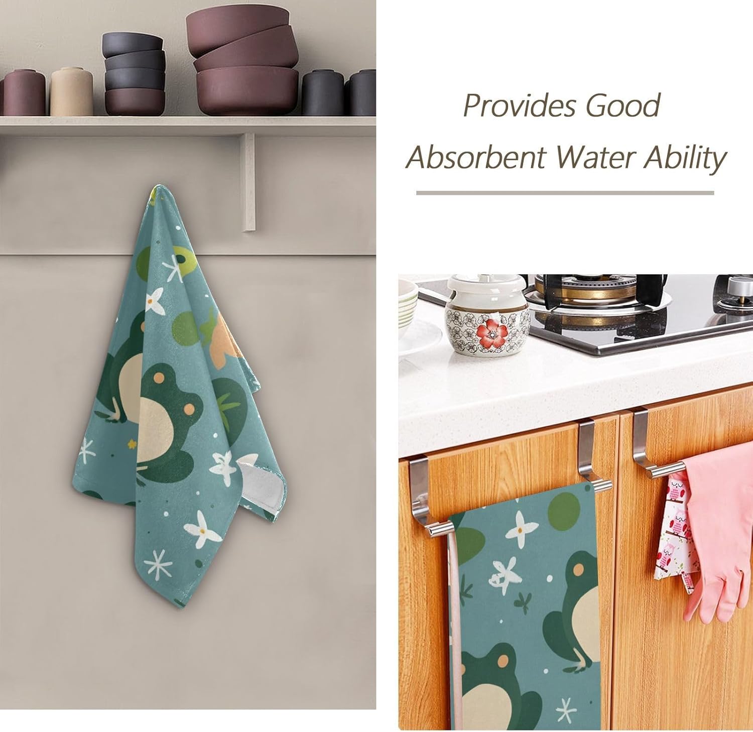 Cute Frogs Ultra-Soft Bath Towels