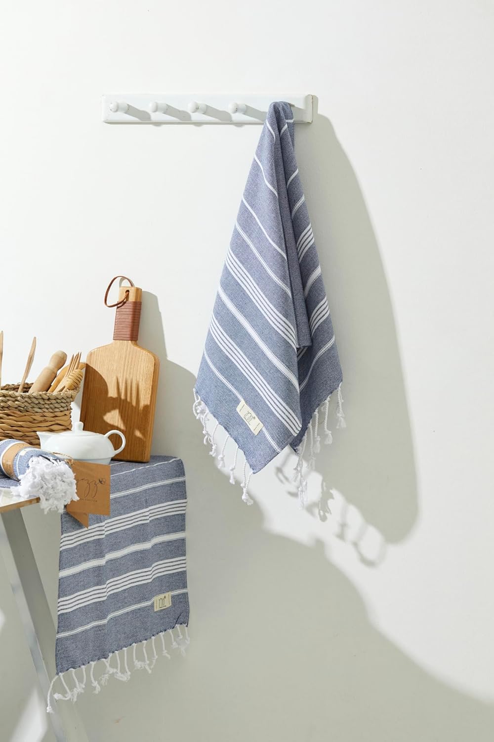 Indigo Delight Set of 2 Turkish Hand Towels