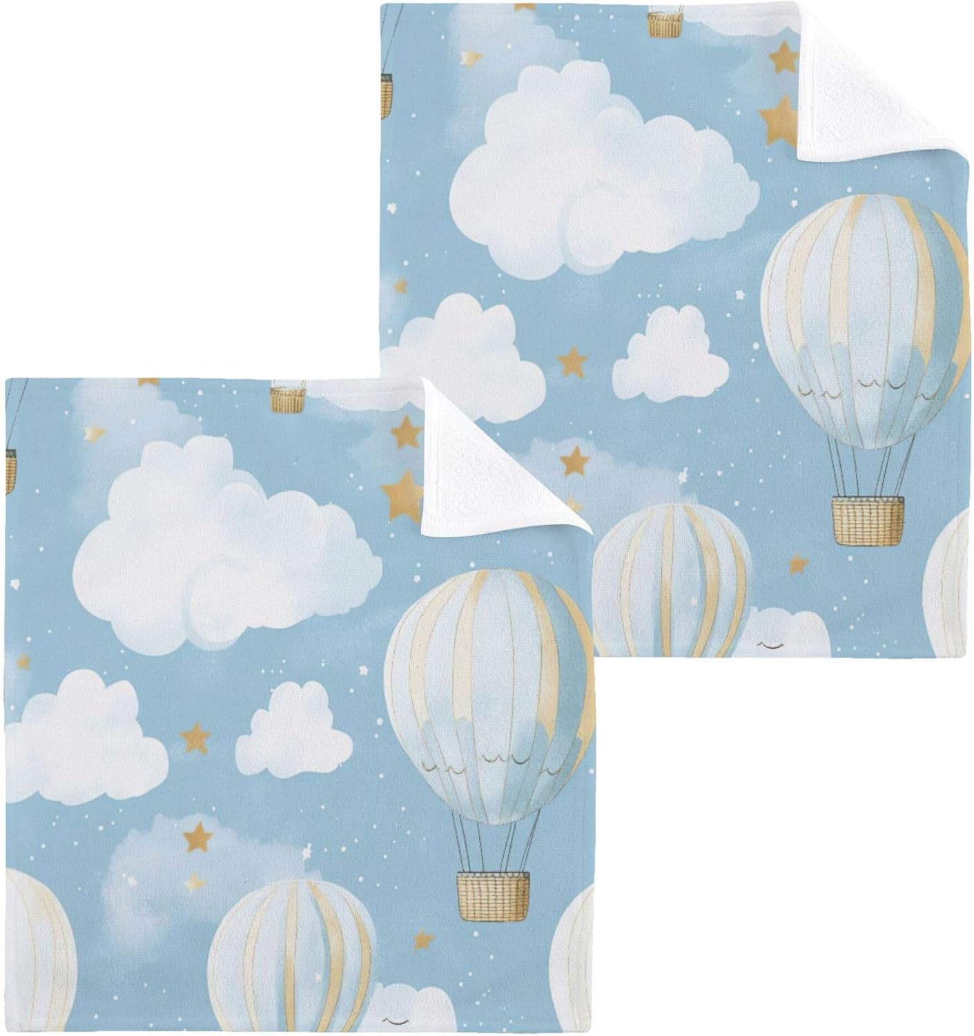 Hot Air Balloon Washcloths