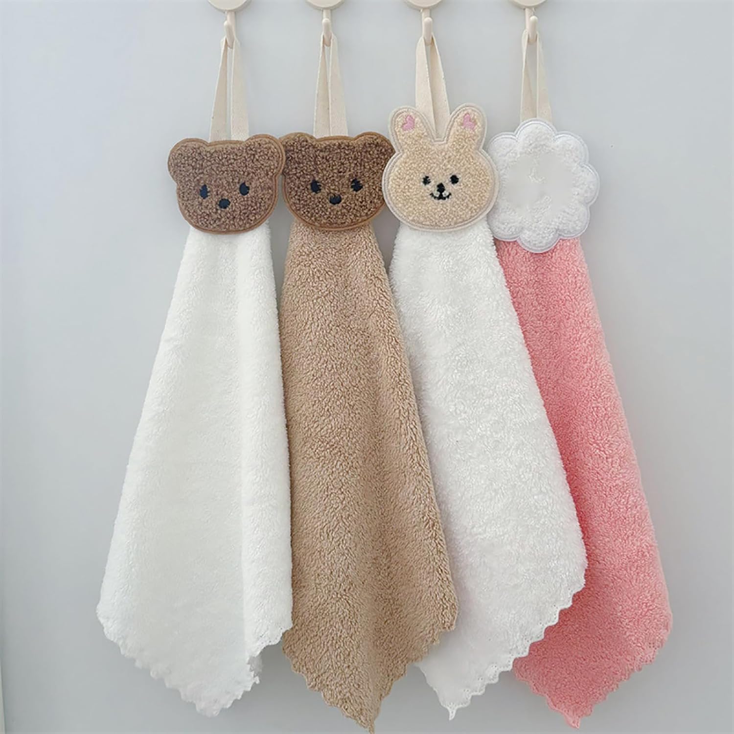 Professional Soft Cartoon Bear Towel for Adults Babies 25x25cm