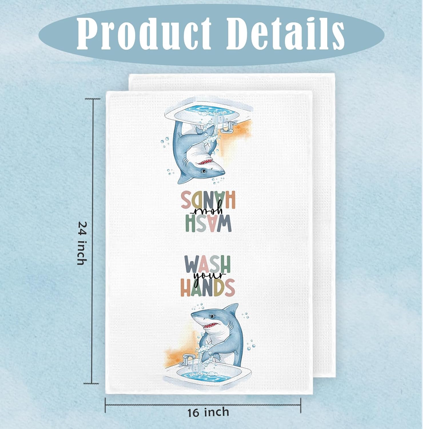 Ample Shark Bathroom Towels