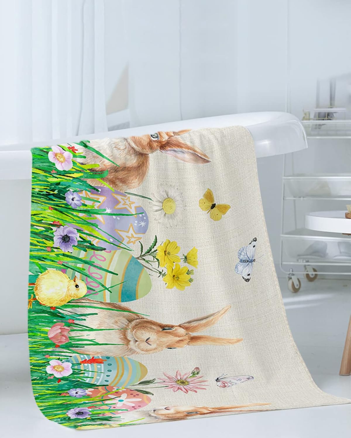 Easter-Themed bath towel set with soft and absorbent towels