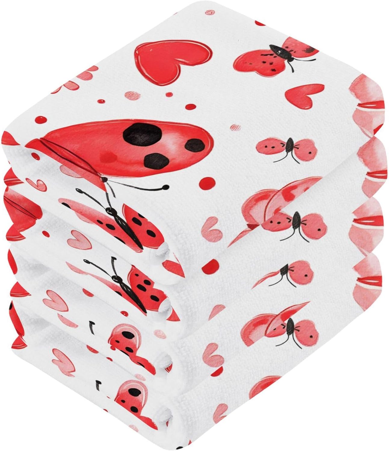 Valentines Day Love Washcloth Set
