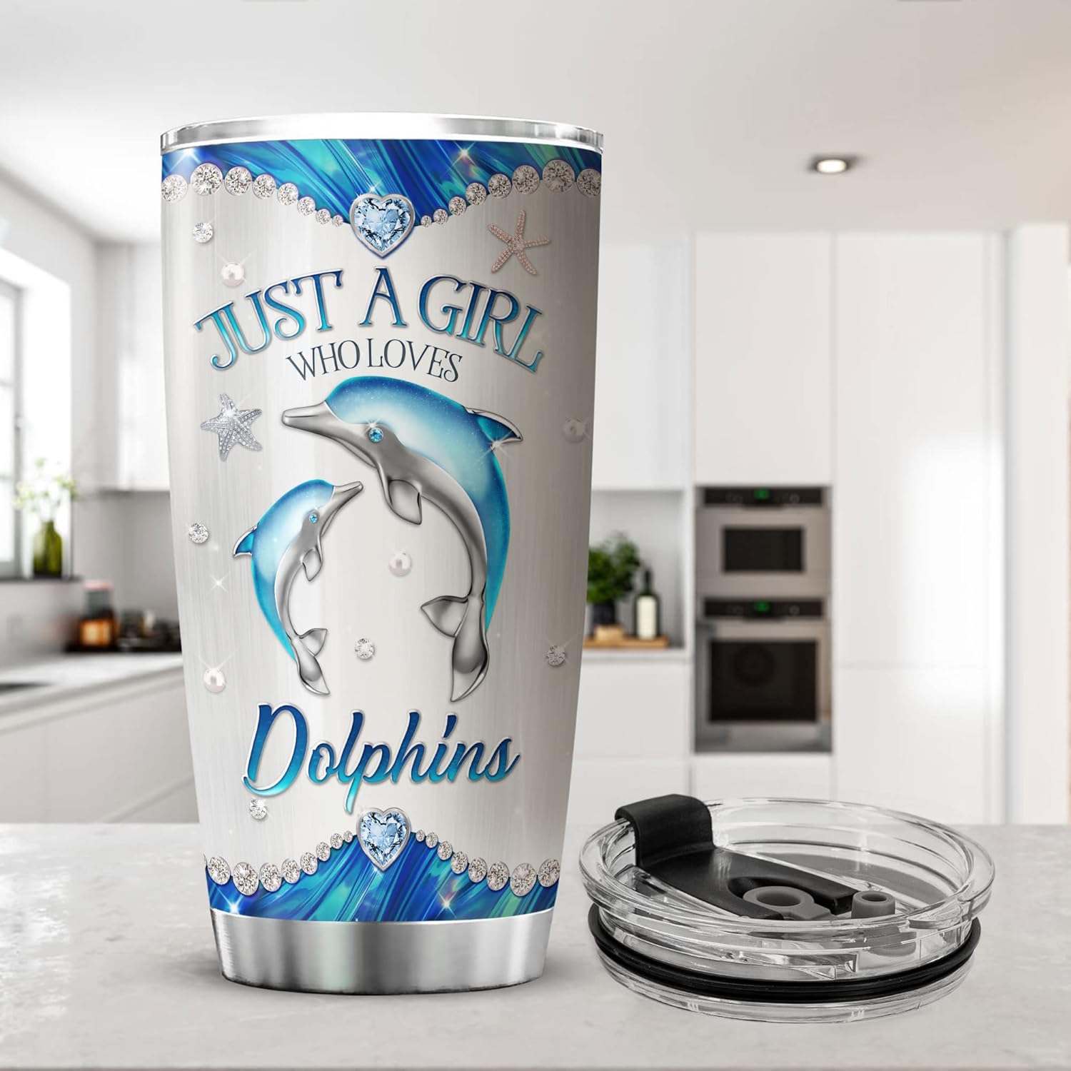 ZOXIX Personalized Dolphin Tumbler 20oz