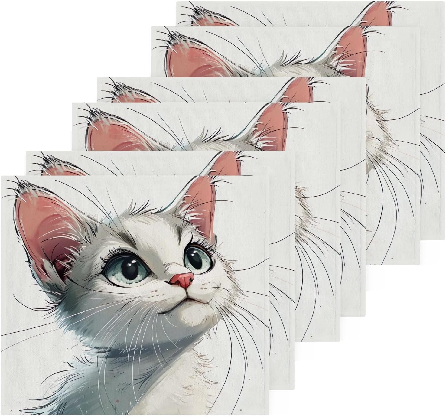Say hello to our soft absorbent washcloths designed especially for felines