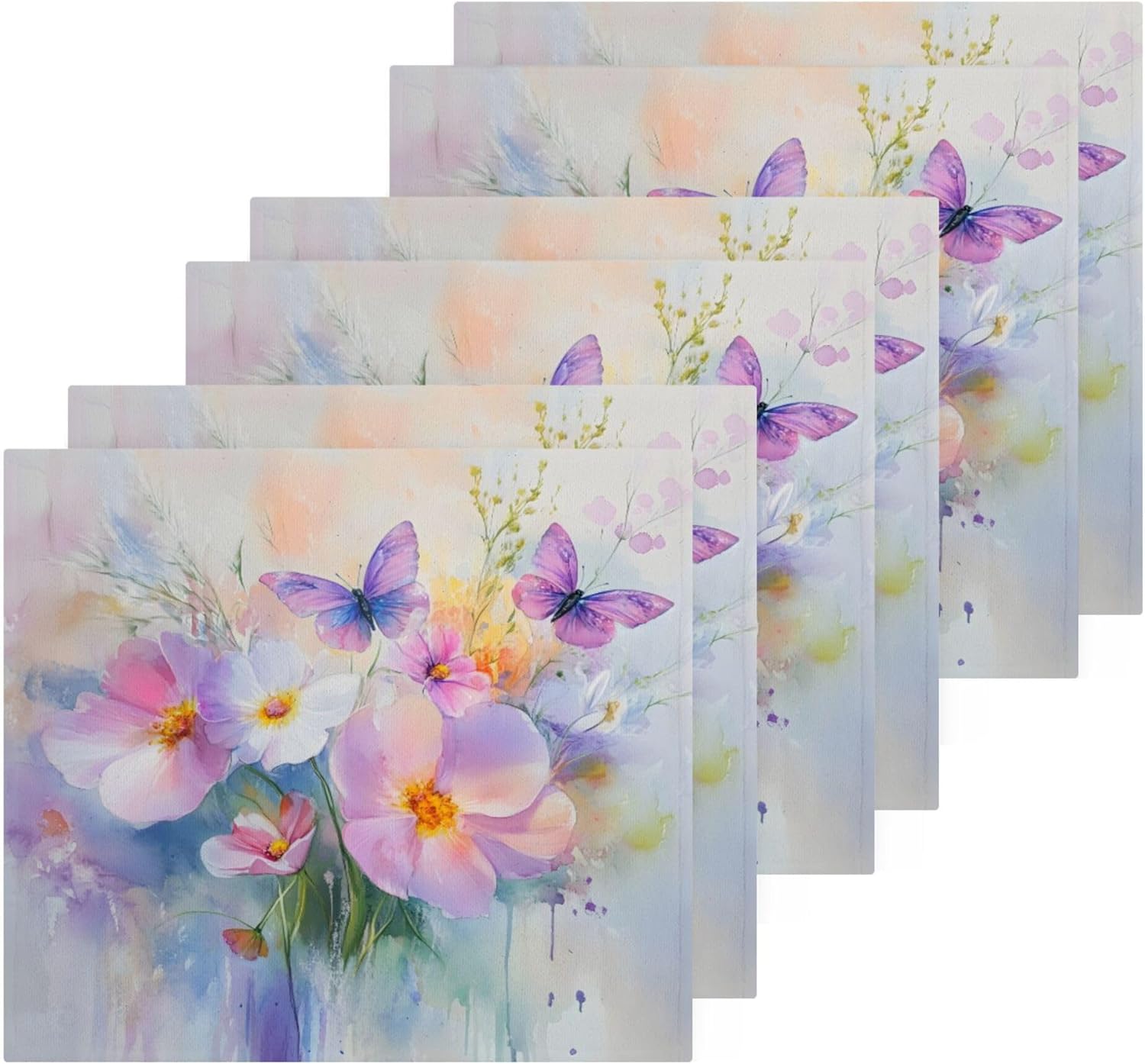Multifunctional Floral Washcloths Set