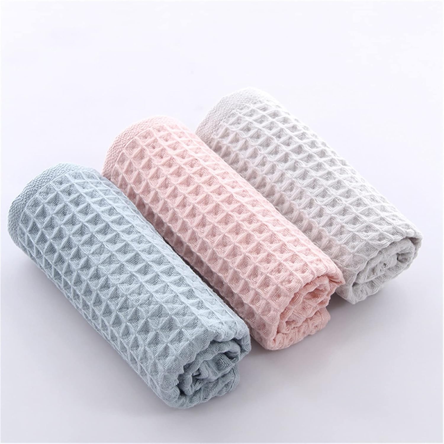 LLYLIKE Soft Cotton Bath Washcloth for Adults Durable Absorbent Grey