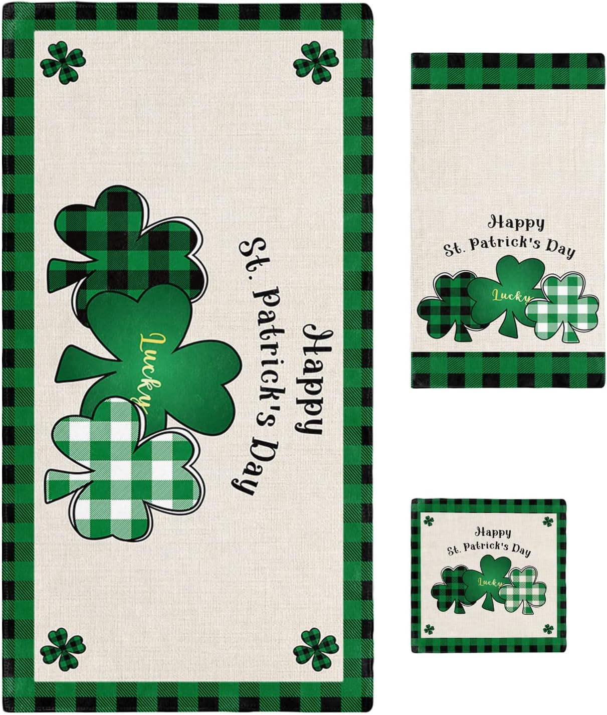 Stylish bath towel set for St Patricks Day