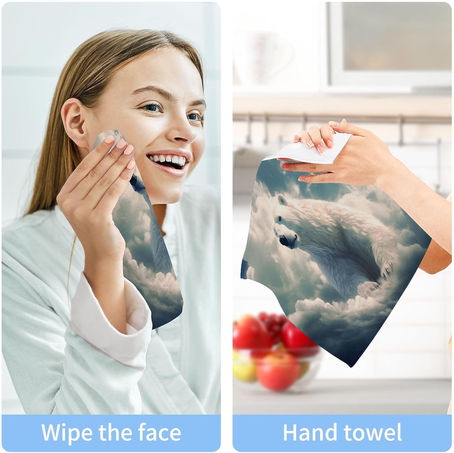 adorable reusable washcloth set soft ingestible for baby faces