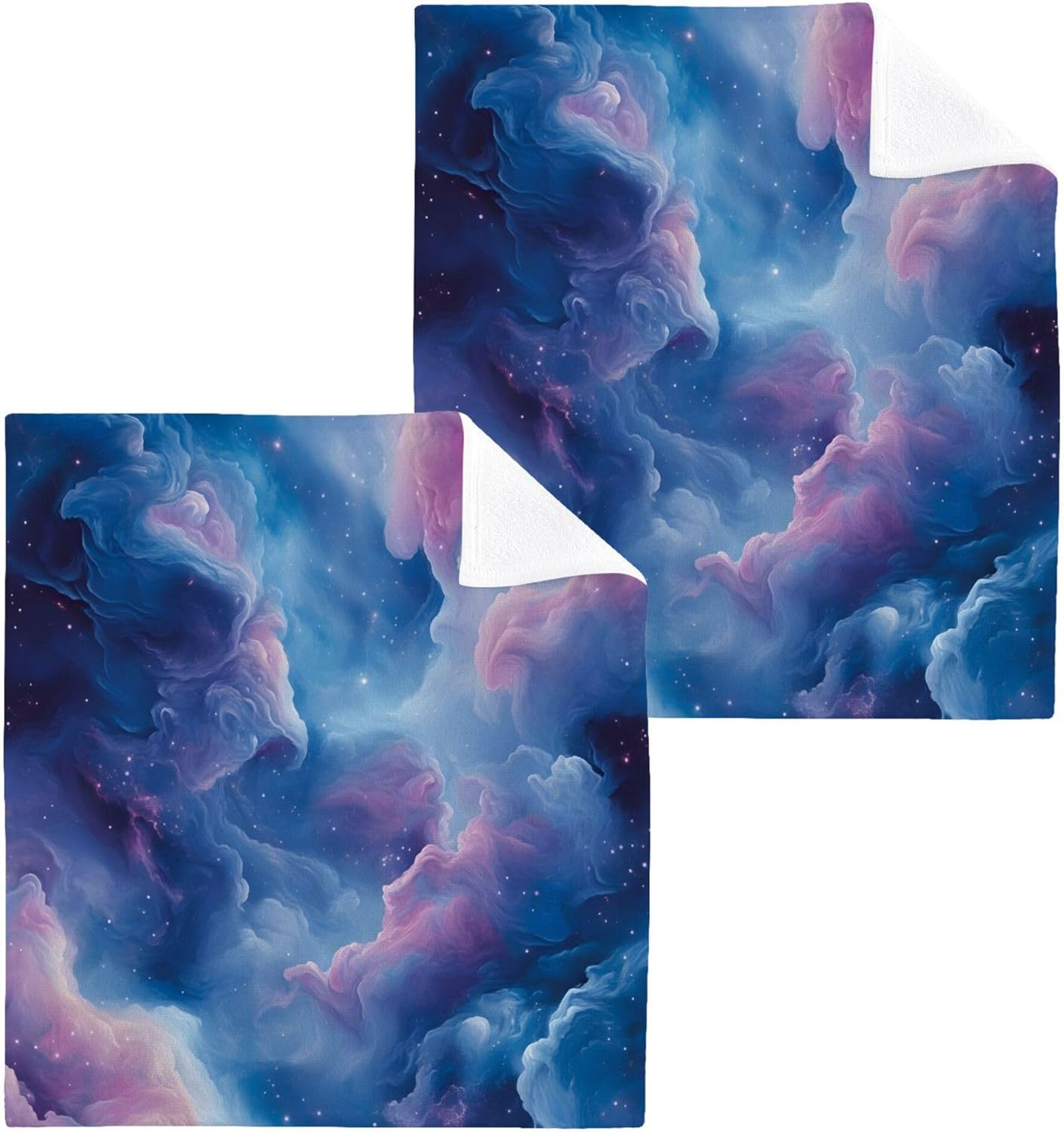 Vibrant Nebulae Washcloth Set