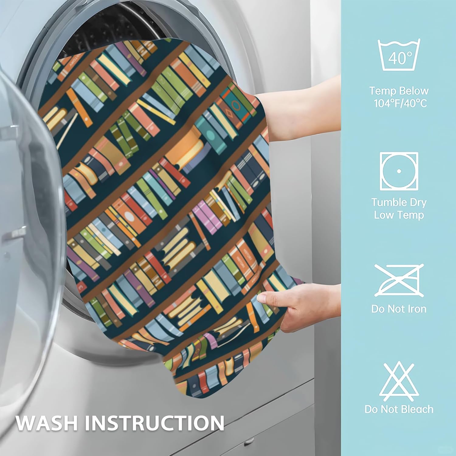 Book Hand Towels Set of 2 Soft Microfiber bath towels 28x14-inch