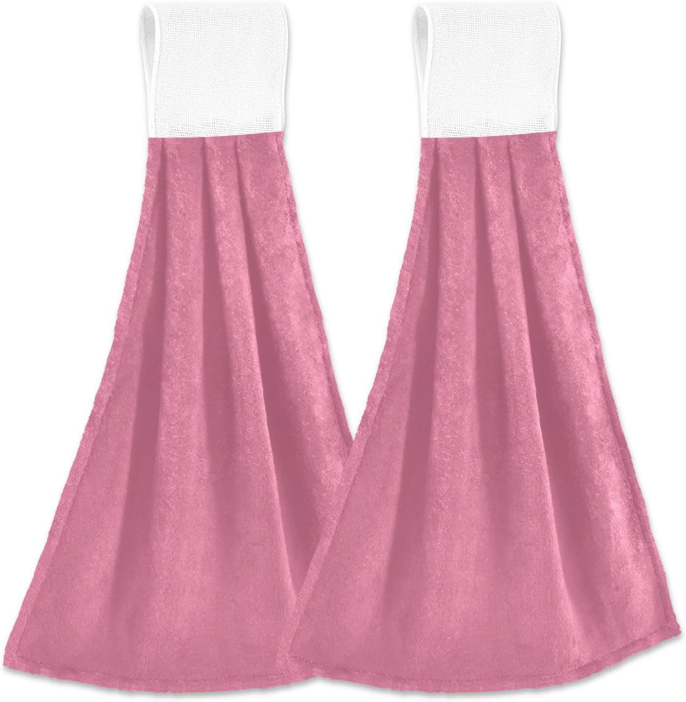 GuoChe 2 Pcs Kids Washcloths with Hanging Loops