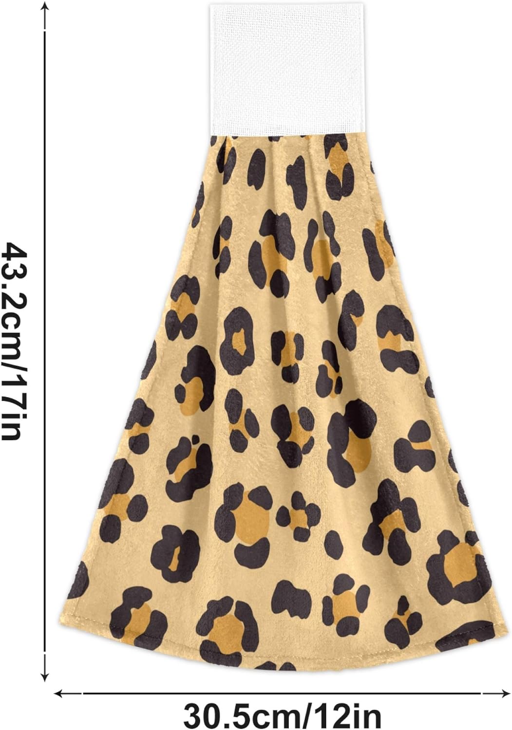 Stylish Leopard Skin Hand Towels for Bathroom Home Fast Drying Durable
