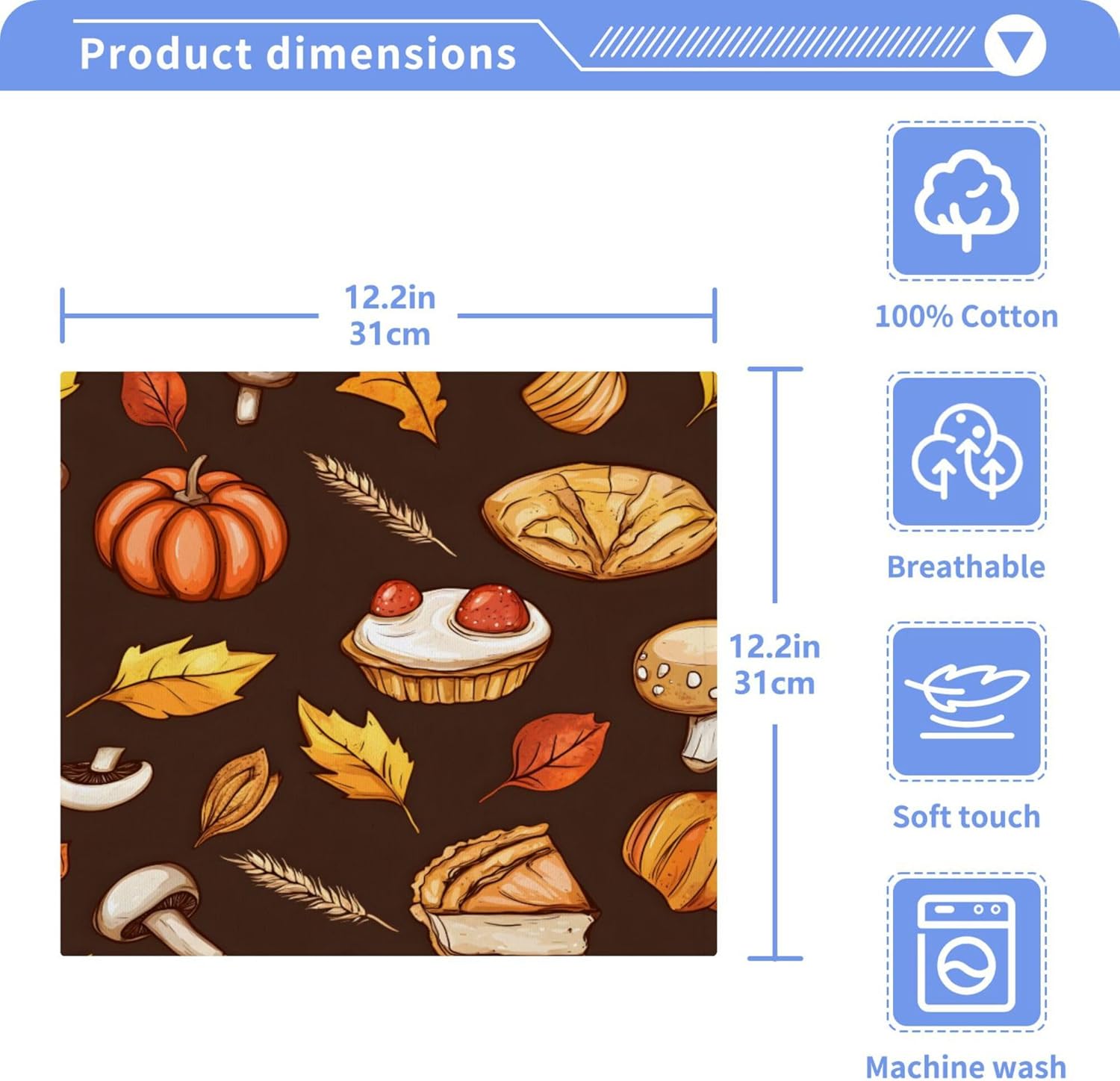 Xigua Autumn Elements Washcloth Set