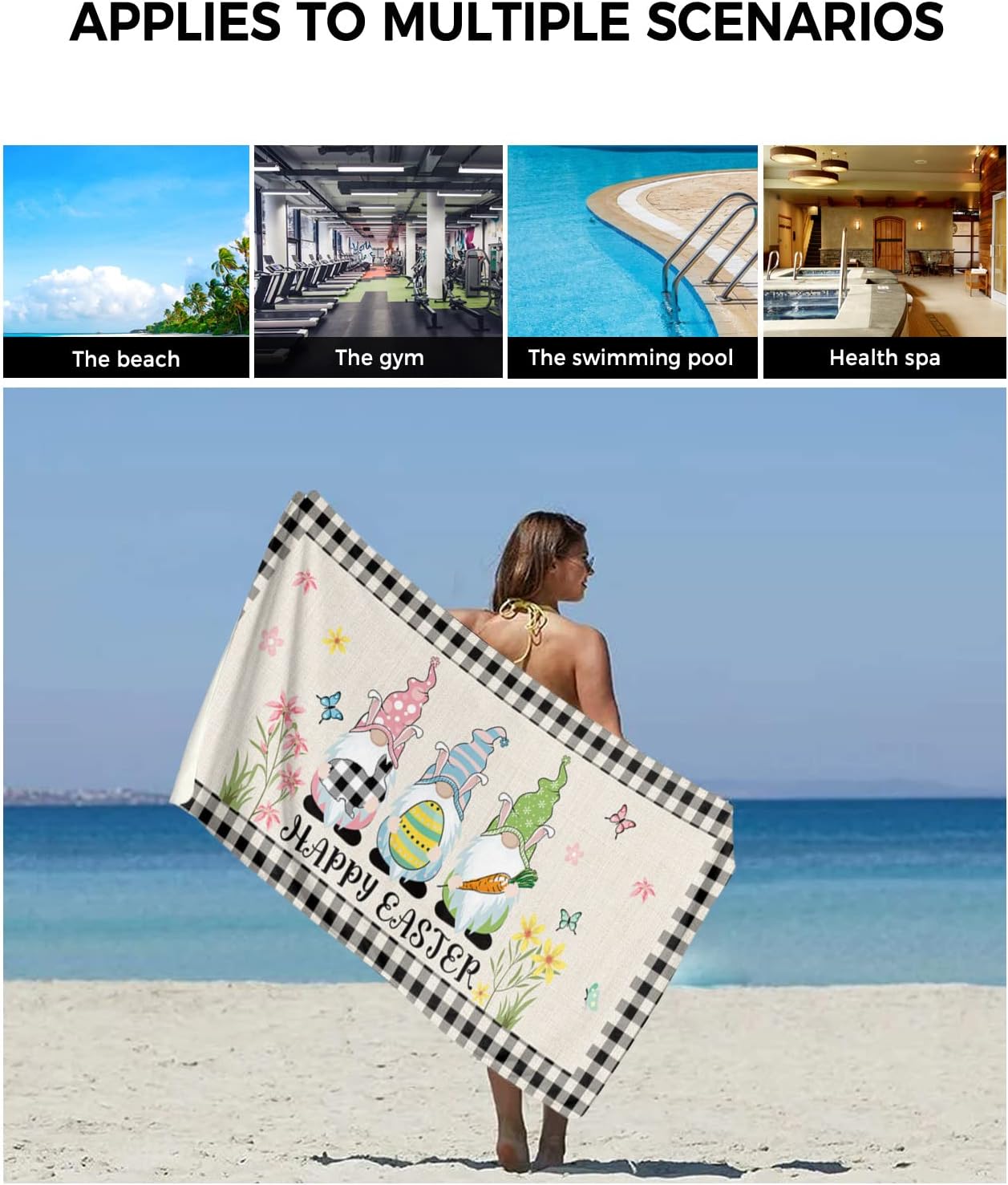 Extraordinary Choice 3-Piece Linen Bath Towels Set