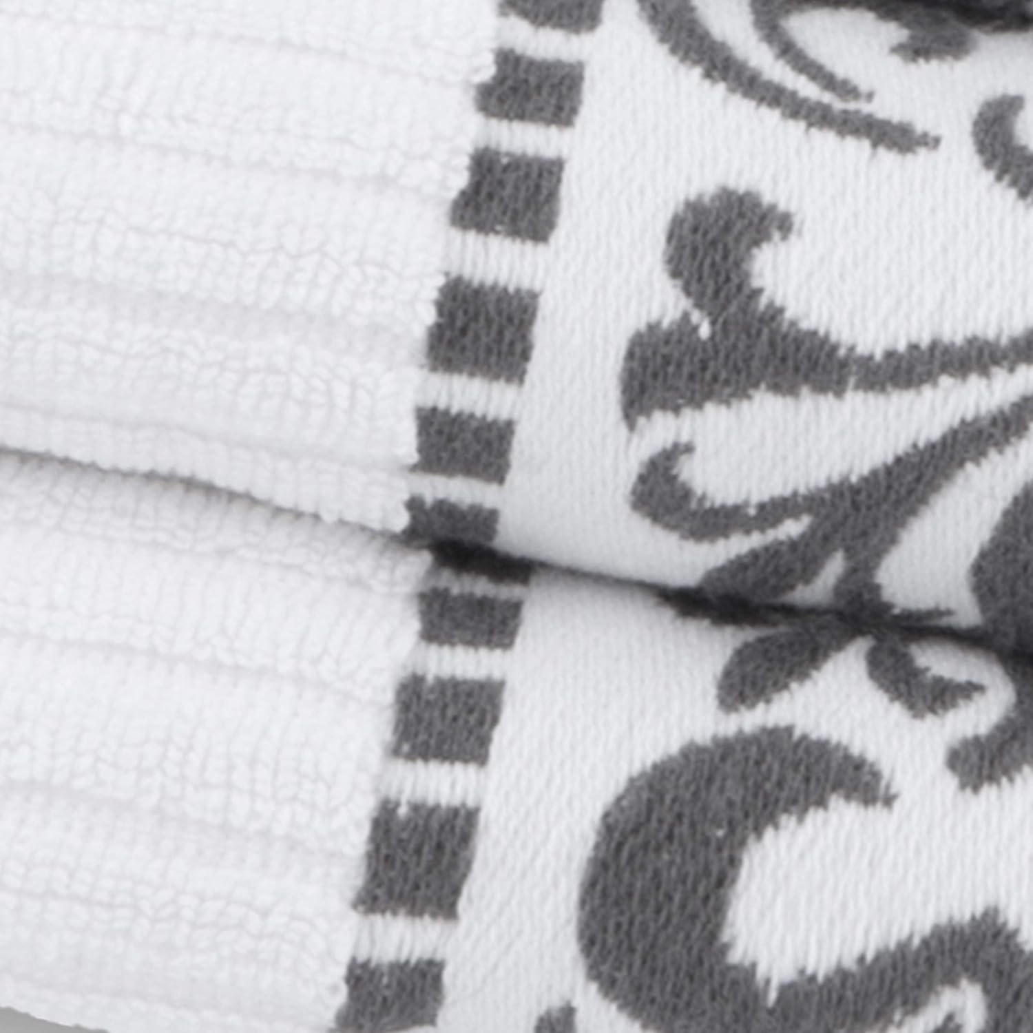 Superior 6-Piece Cotton Towel Set Greek Collection Durable and Soft