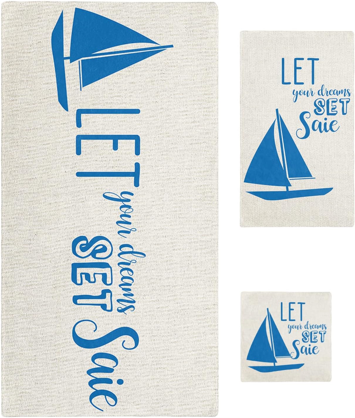 Stunning 3-Piece Bath Towels Set for Beaches Beyond