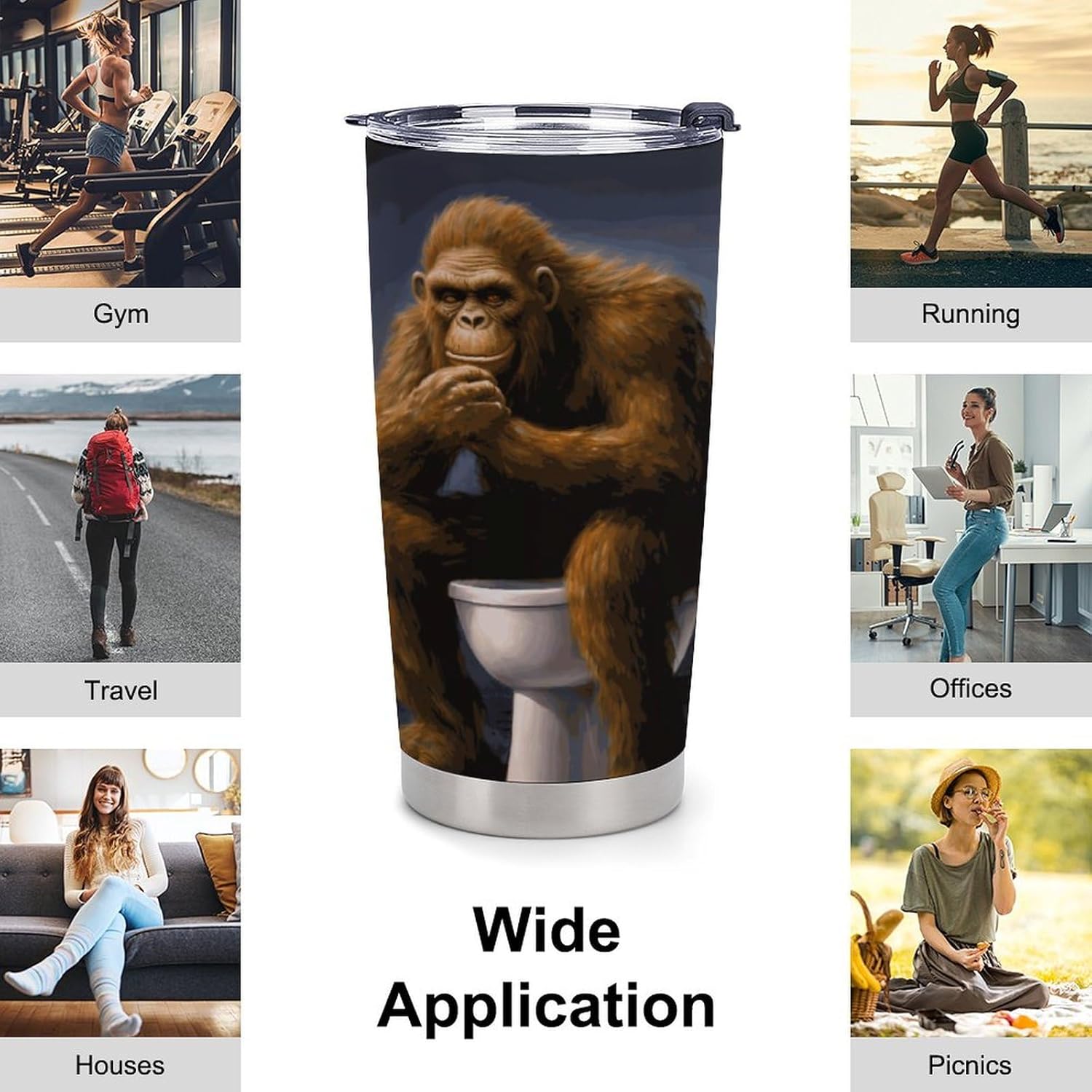 Bigfoot 20oz Insulated Stainless Steel Tumbler with Lid