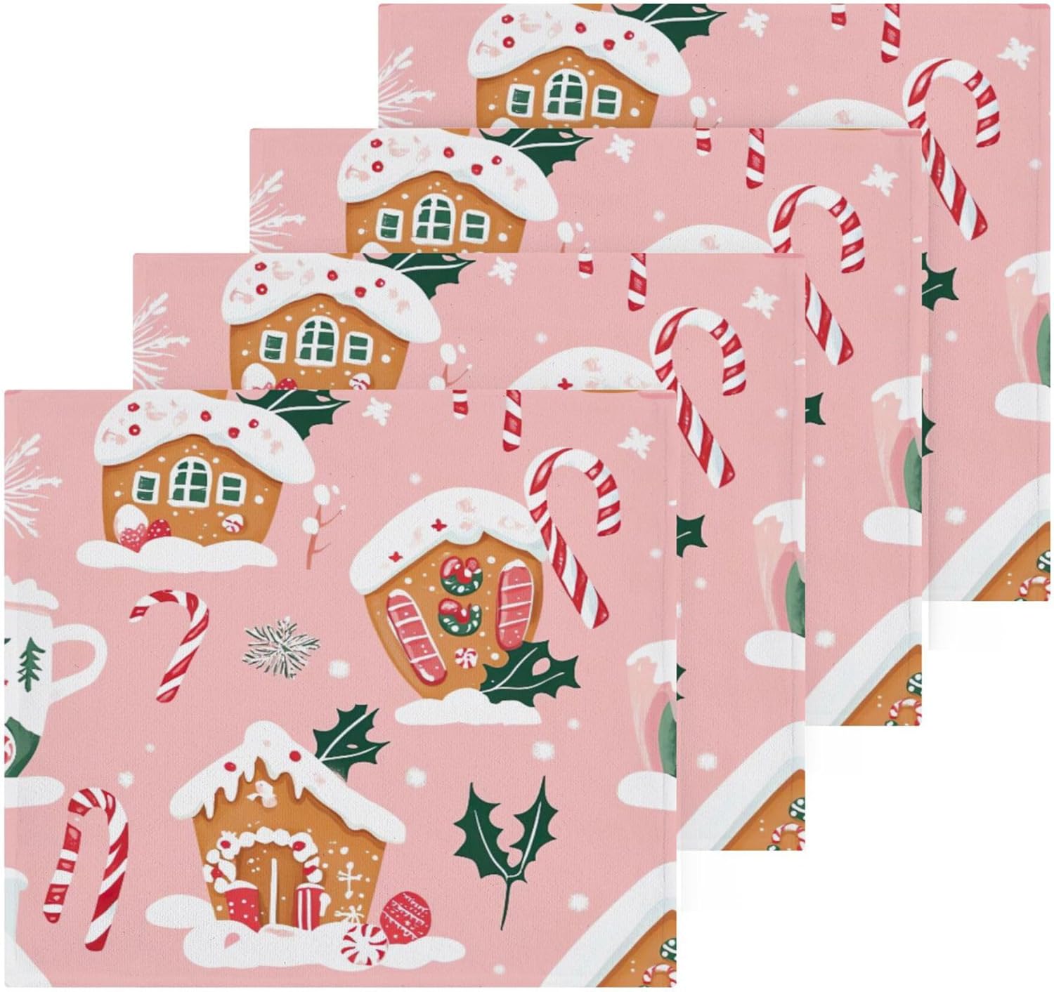 Cute Christmas Washcloths Set