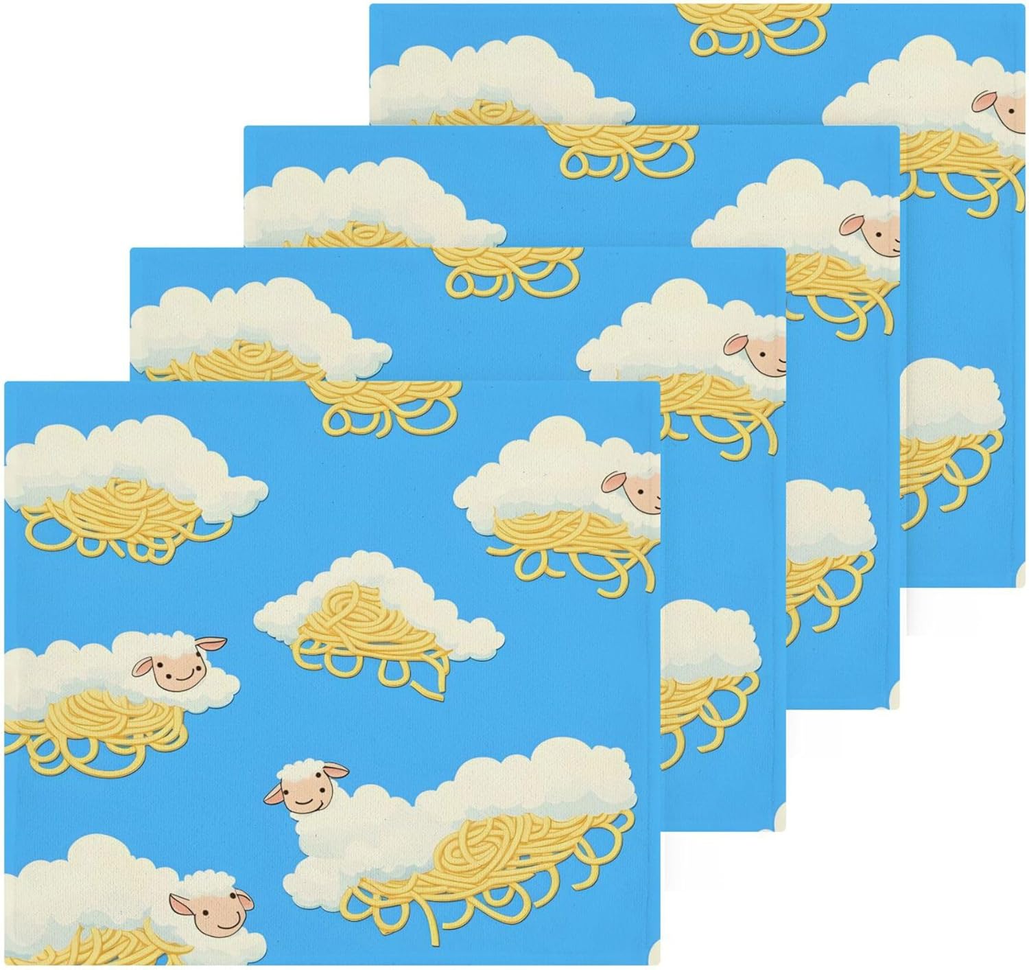 Cartoon Sheep Washcloth Set - Fast Drying Durable