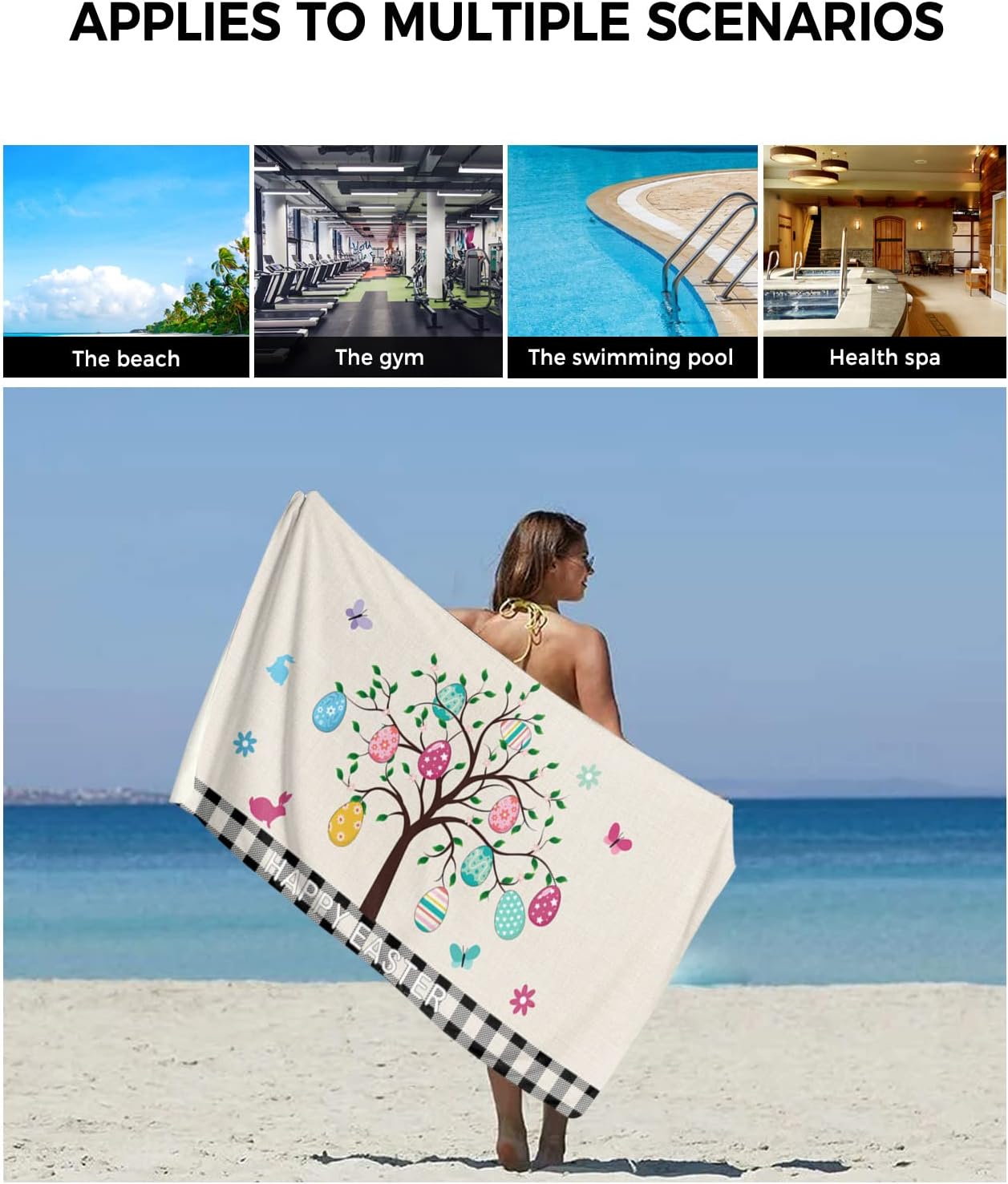 CosyBright 3-Piece bath towel set for home