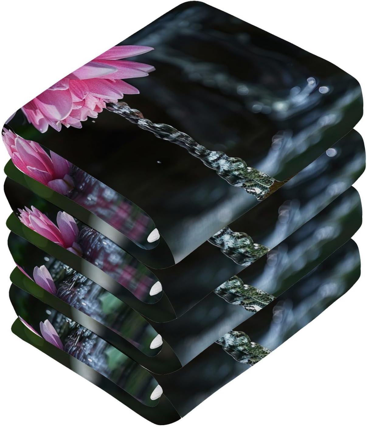 YETTASBIN Zen Basalt Garden Washcloths 2 Pack
