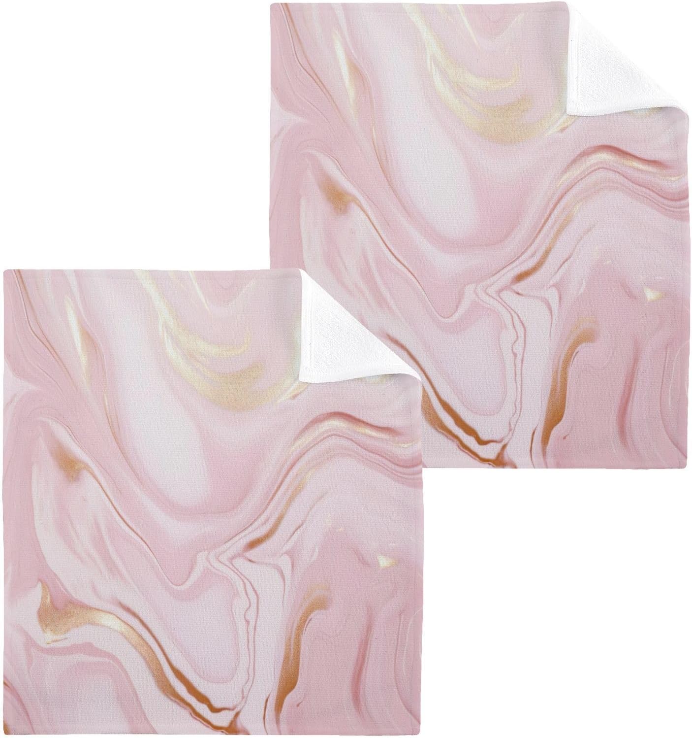Rose Gold Marble Washcloth for Babies