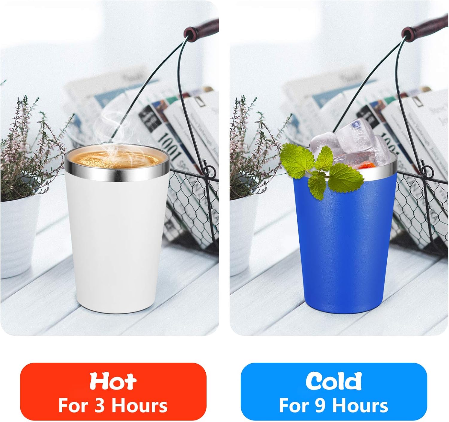 Sturdy 12 oz Tumbler with Lid Straw for Travel