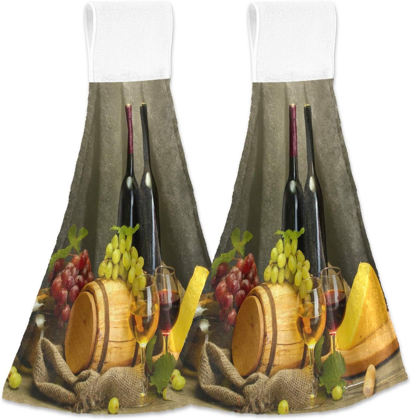 Thermal Wine Glass Hanging Towels Set of 2