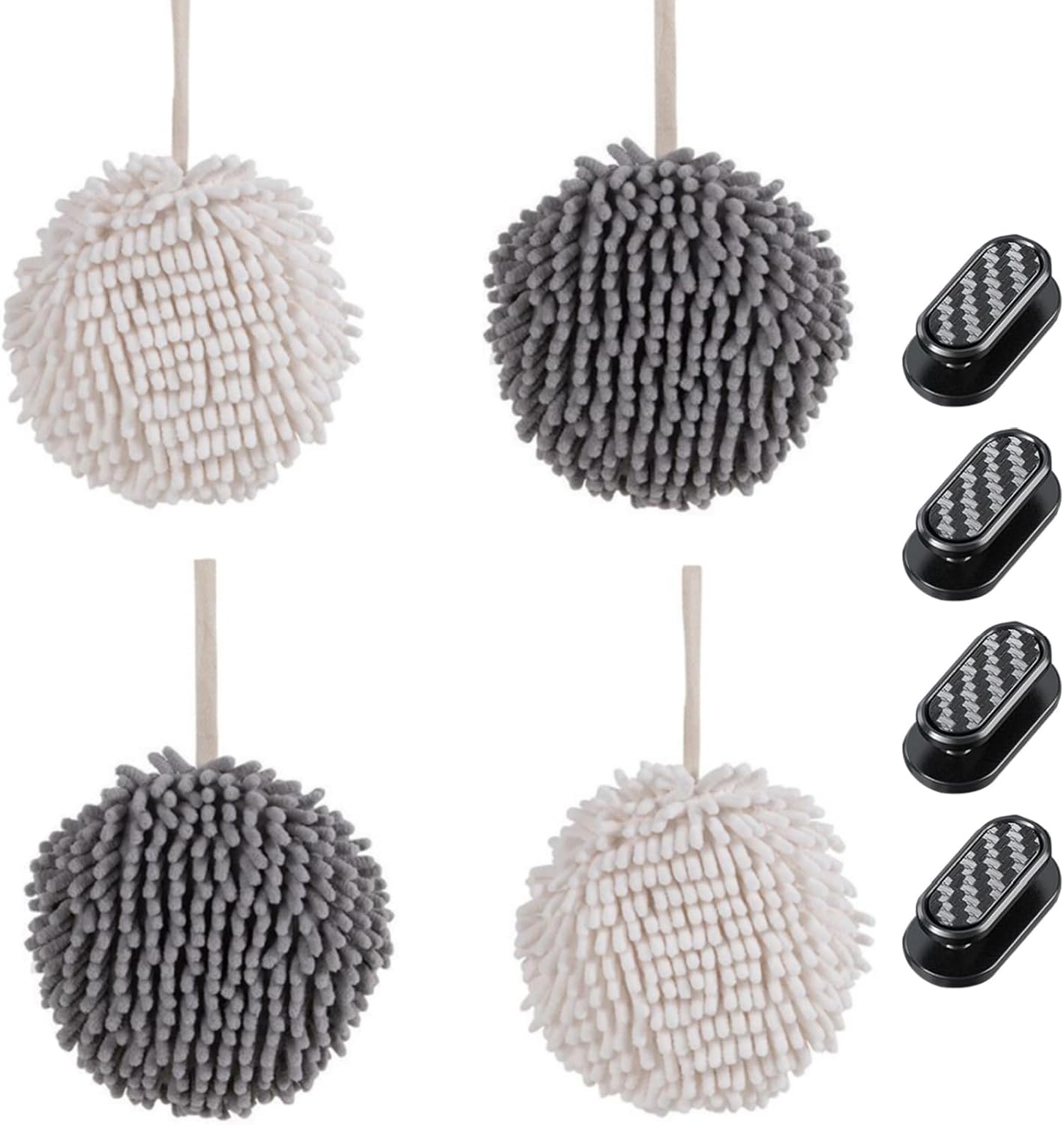 BCIBhucy Fluff Ball Hand Towels