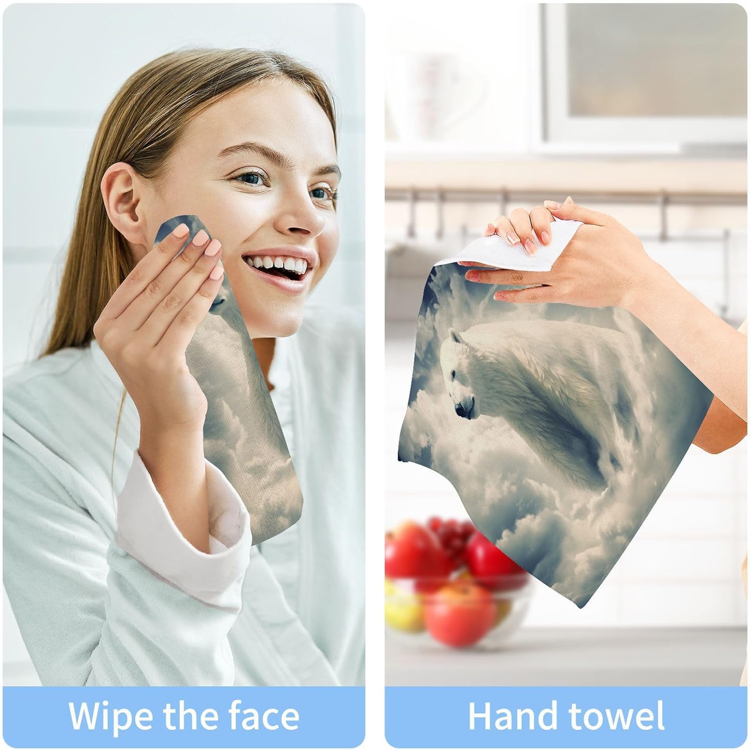 YettasbinPolar Bear Washcloth Set