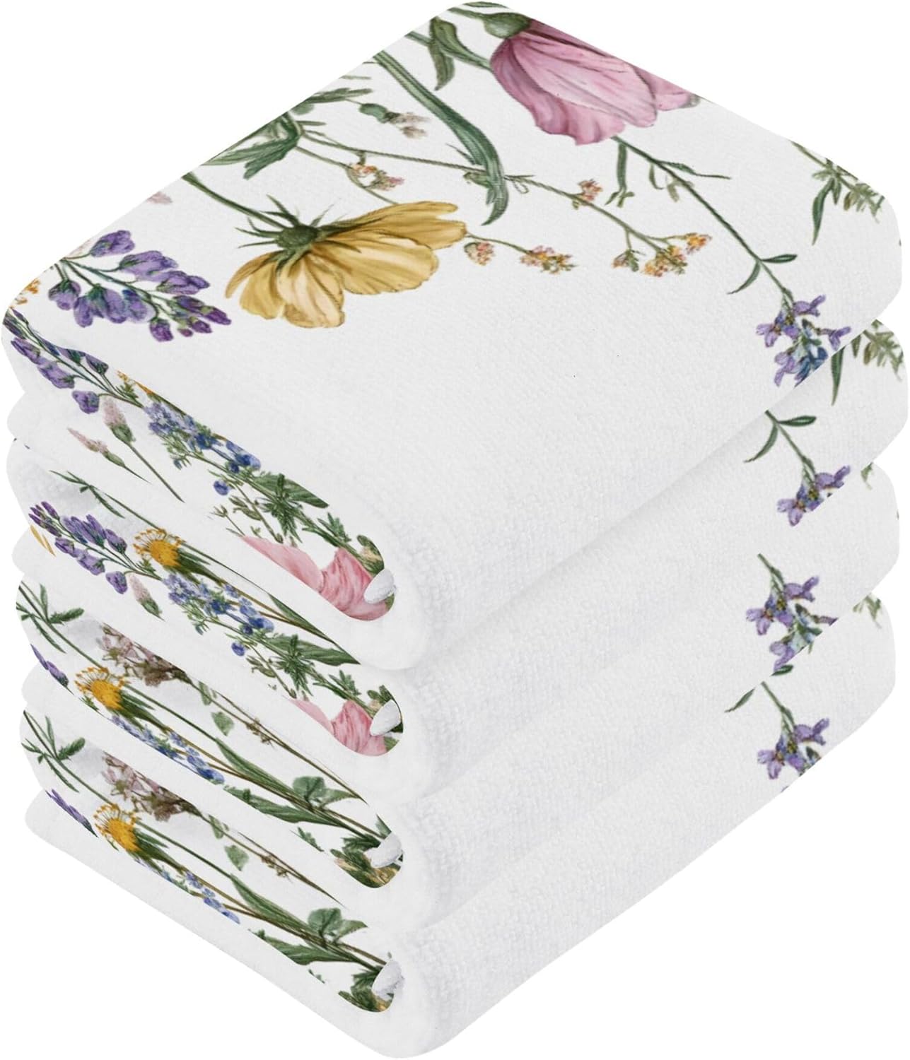 Xigua Wildflower Washcloth Set 12x12 2-12 Pack