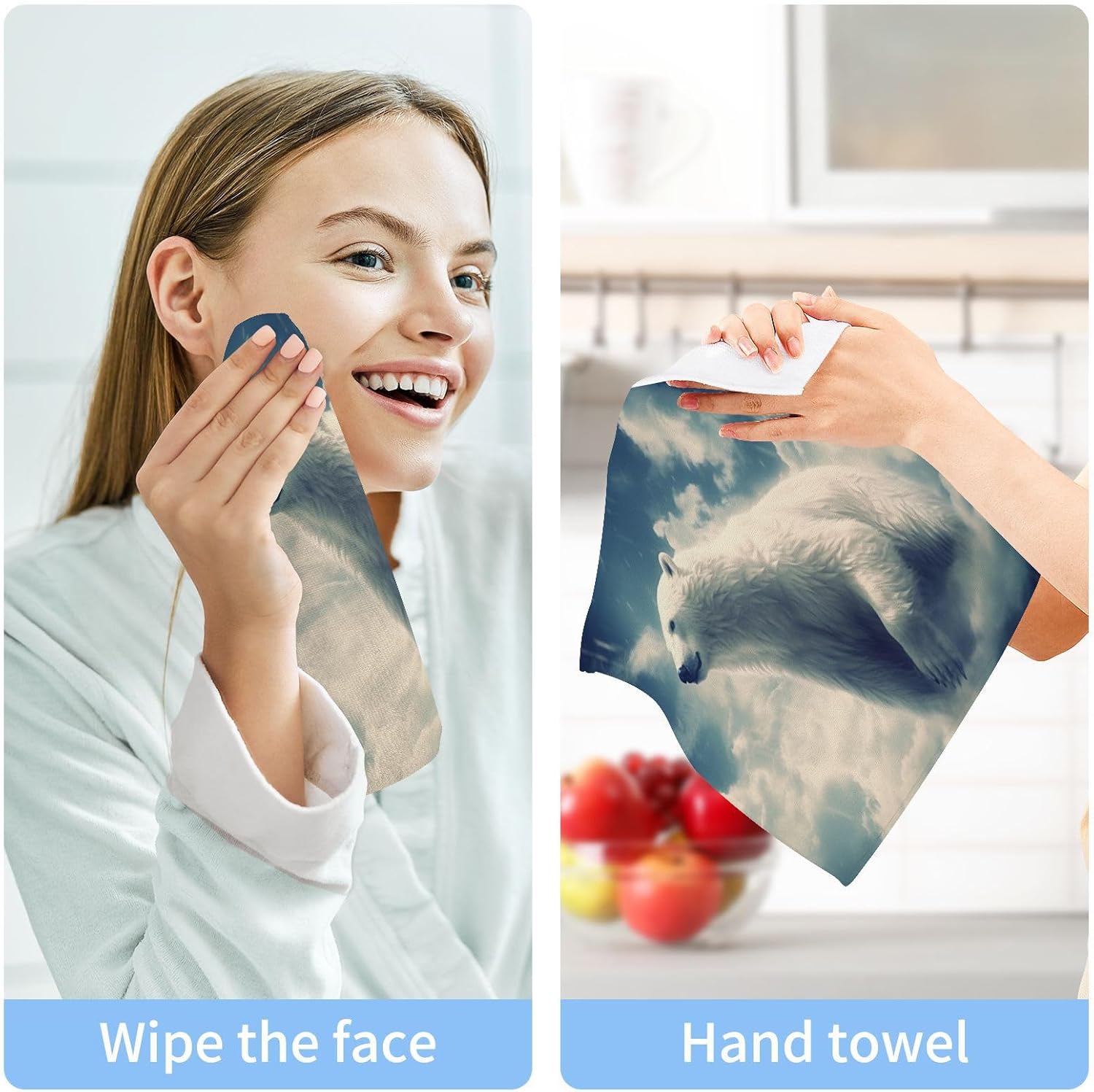 Polar Bear Premium Washcloth Set