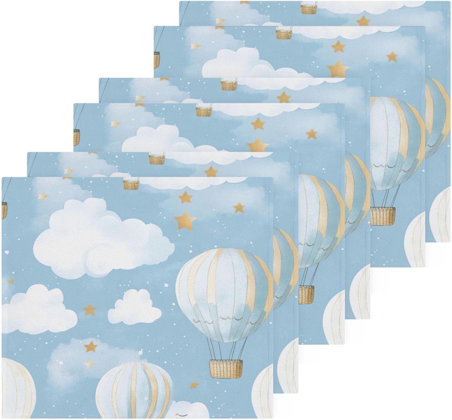 Hot Air Balloon Washcloths