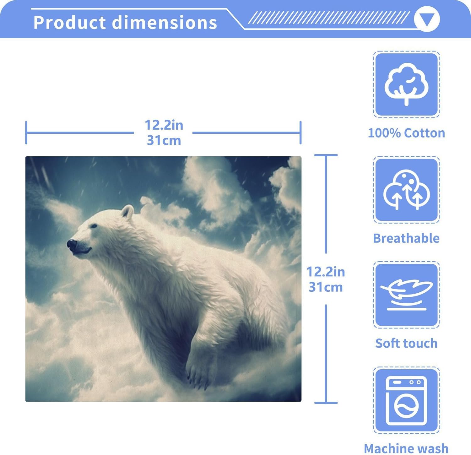 Polar Bear Premium Washcloth Set